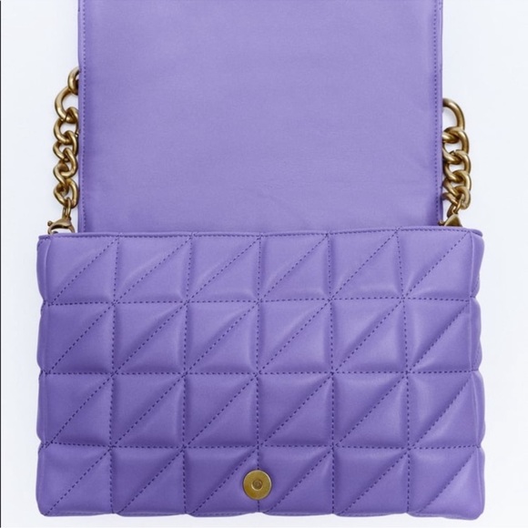 ZARA QUILTED CHAIN STRAP SHOULDER BAG π - Picture 4 of 7
